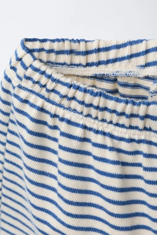 Ecru / Blue | 6224/626/080 - Zara Брюки-джоггеры в полоску