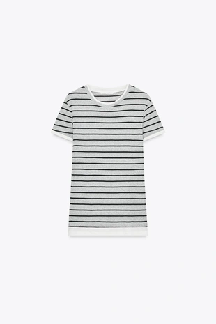 Футболка двойная в полоску- Заказать в России