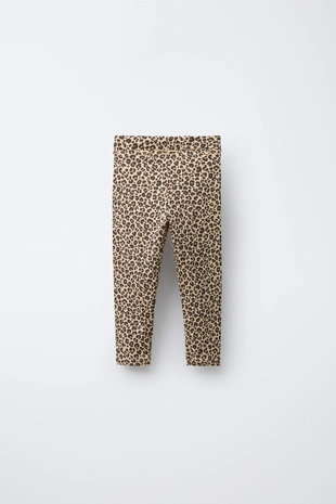 Набор из двух однотонных леггинсов с принтом - Заказать в России