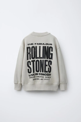 Купить Zara Толстовка с принтом ROLLING STONES ©