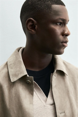 Замшевая куртка- Заказать в России