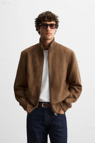 Купить Zara Куртка под замшу