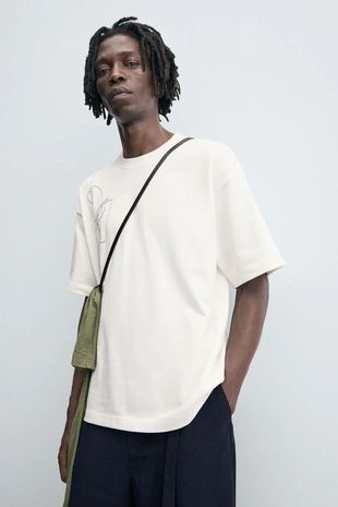 Футболка с вышивкой и фотопринтом- Заказать в России