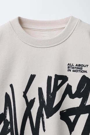 Толстовка с принтом «граффити»- Заказать в России