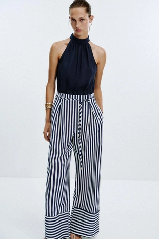 Купить Zara Длинный комбинезон из льна