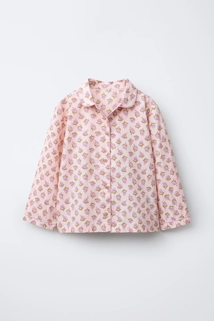 6-14 лет/пижама: рубашка и брюки с цветочным принтом- Заказать в России