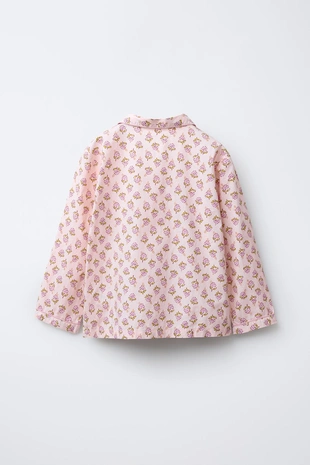 6-14 лет/пижама: рубашка и брюки с цветочным принтом- Заказать в России