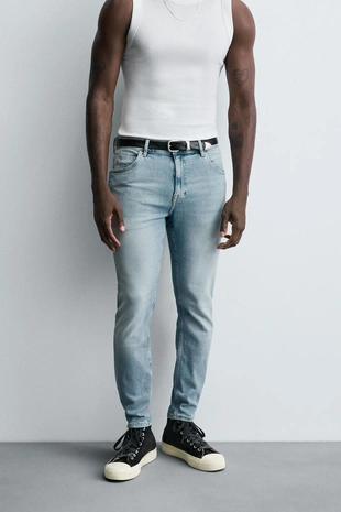 Купить Zara Укороченные джинсы SKINNY