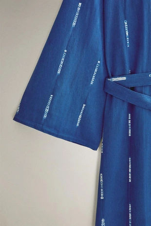 Халат из хлопка с эффектом тай-дай TIE-DYE X TENSIRA- Заказать в России