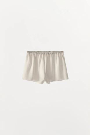 Шелковые шорты в бельевом стиле- Заказать в России