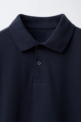 Navy blue | 1887/653/401 - Zara Базовое поло пике