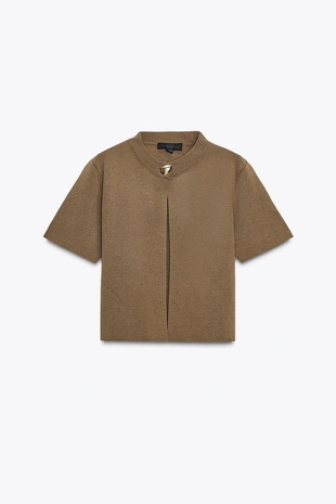 Кардиган с короткими рукавами