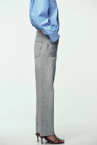 Джинсы Z.02 STRAIGHT ANKLE с высокой посадкой и перекрестной талией