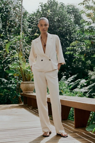 Купить Zara Прямые брюки с эластичным поясом