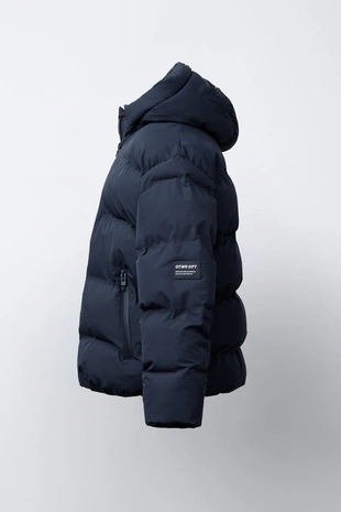 Стеганое пальто с нашивкой WATER REPELLENT - Заказать в России
