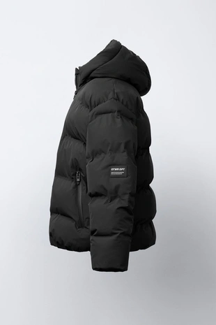 Стеганое пальто с нашивкой WATER REPELLENT - Заказать в России