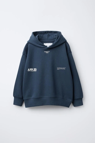 Купить Zara Комплект из толстовки с капюшоном и брюк-джоггеров с текстом