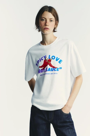 Футболка с текстовым принтом- Заказать в России