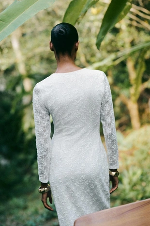 Платье миди крюше- Заказать в России