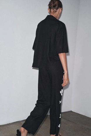 Брюки с вышивкой и бисером — ZW COLLECTION- Заказать в России