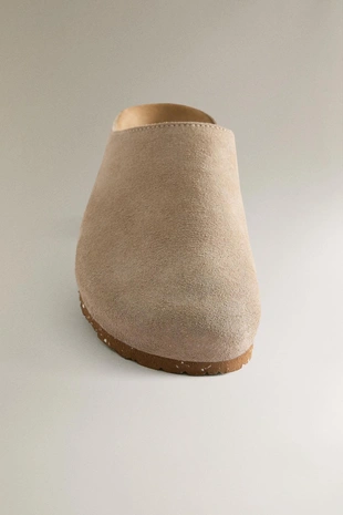 Минималистичные кожаные мюли- Заказать в России