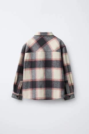 Red | 3183/550/600 - Zara Куртка-рубашка в клетку