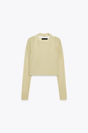 Трикотажный топ-трансформер- Заказать в России