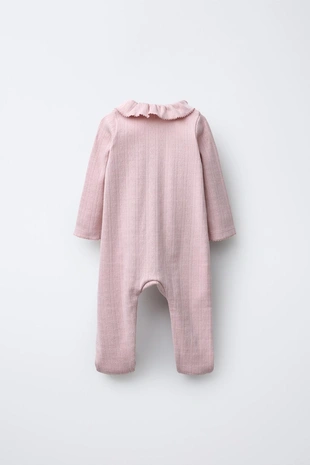 Купить Zara CONVERTIBLE FOOT HEART POINTELLE SLEEPSUIT