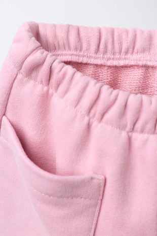 Брюки BAGGY из мягкой ткани с нашивкой- Заказать в России