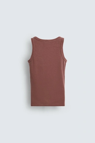 Купить Zara Майка с эффектом потертости