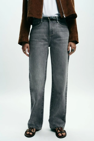 Джинсы Z1975 REGULAR FIT с высокой посадкой и ремнем- Заказать в России