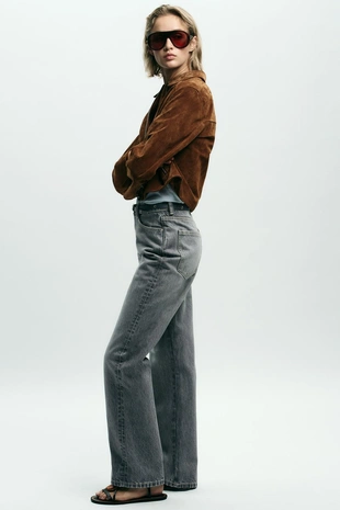 Джинсы Z1975 REGULAR FIT с высокой посадкой и ремнем- Заказать в России