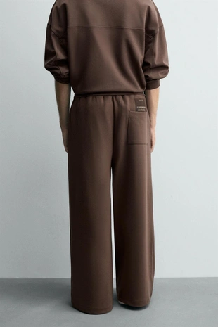 Брюки интерлок с логотипом- Заказать в России