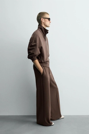 Брюки интерлок с логотипом- Заказать в России