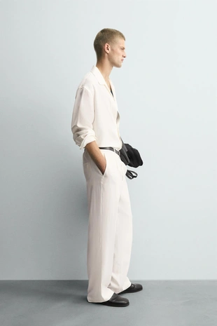 Брюки RELAXED FIT со складками- Заказать в России