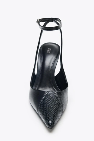 Кожаные туфли на каблуке- Заказать в России