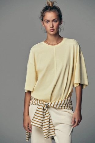 Футболка оверсайз с эффектом потертости- Заказать в России