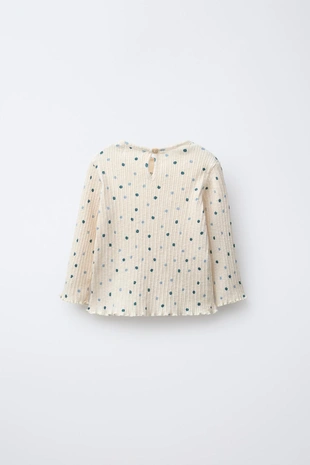 Купить Zara Футболка с цветочным рельефом