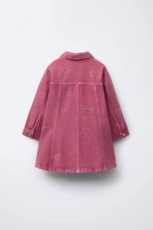 Платье из твила с сердечками- Заказать в России