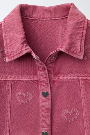 Платье из твила с сердечками- Заказать в России