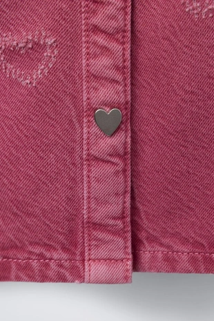 Платье из твила с сердечками- Заказать в России