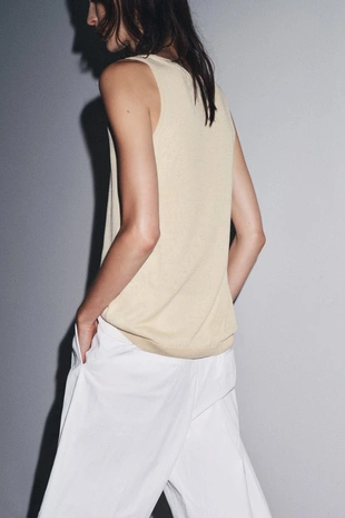 Двухслойный трикотажный топ- Заказать в России