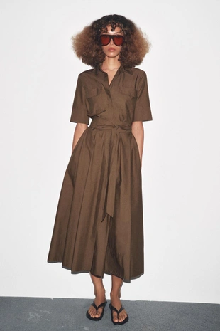 Платье из поплина — ZW COLLECTION- Заказать в России