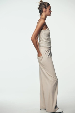 Прямые брюки в стиле рустик- Заказать в России