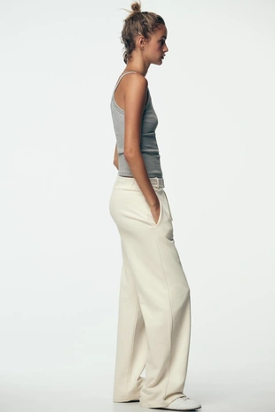 Брюки в стиле рустик с ремнем- Заказать в России