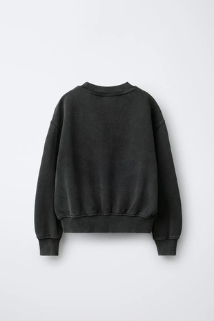 Купить Zara Толстовка с эффектом потертости WEDNESDAY ©