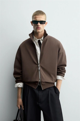 Купить Zara Куртка INTERLOCK с этикеткой