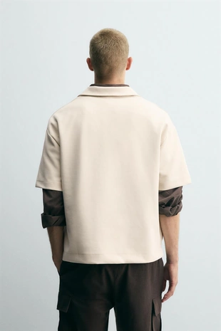 Stone | 0761/341/806 - Zara Поло INTERLOCK с молнией