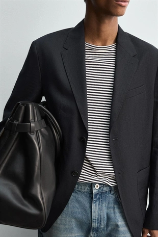 Костюмный блейзер из 100% льна- Заказать в России