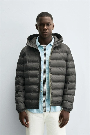 Легкая стеганая куртка с капюшоном- Заказать в России